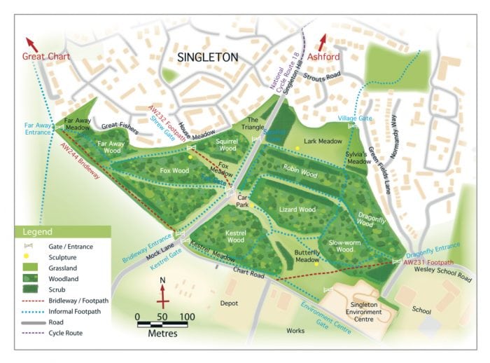 Map - Ashford Community Woodland